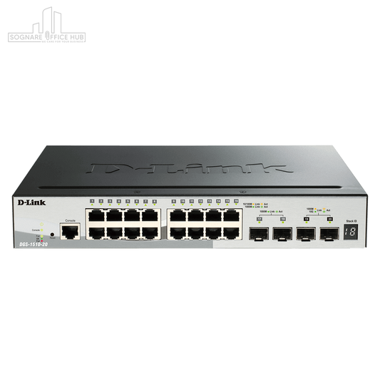 D-Link Gigabit Stackable Smart Managed Switches with 10G Uplinks - DGS-1510-20