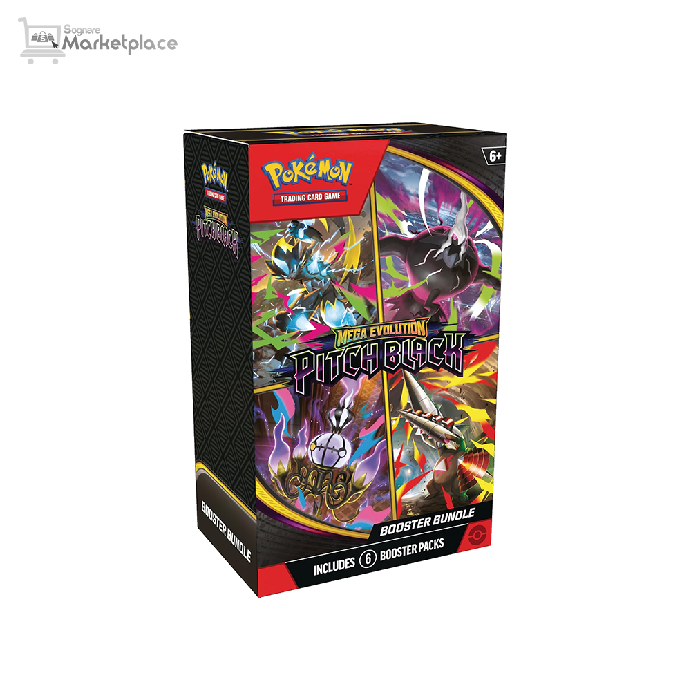 Pokémon TCG Mega Evolution Pitch Black Booster Bundle - 6 Packs