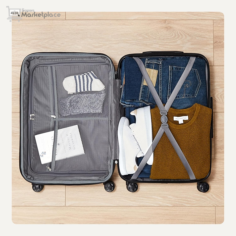 Amazon Basics 21" Hardside Carry-On Luggage with Multi-directional Wheels