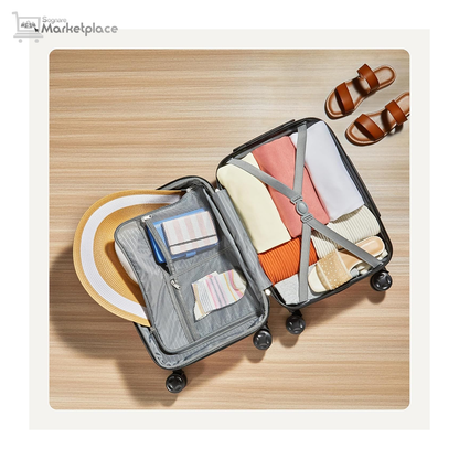 Amazon Basics 21" Hardside Carry-On Luggage with Multi-directional Wheels