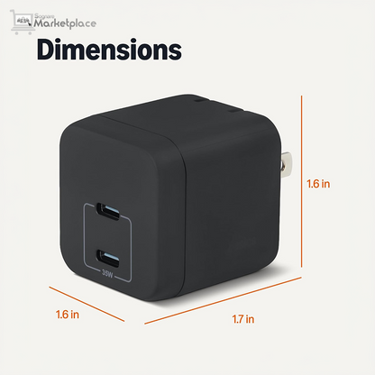 Amazon Basics 35W Fast Charging USB-C Nano GaN Wall Charger
