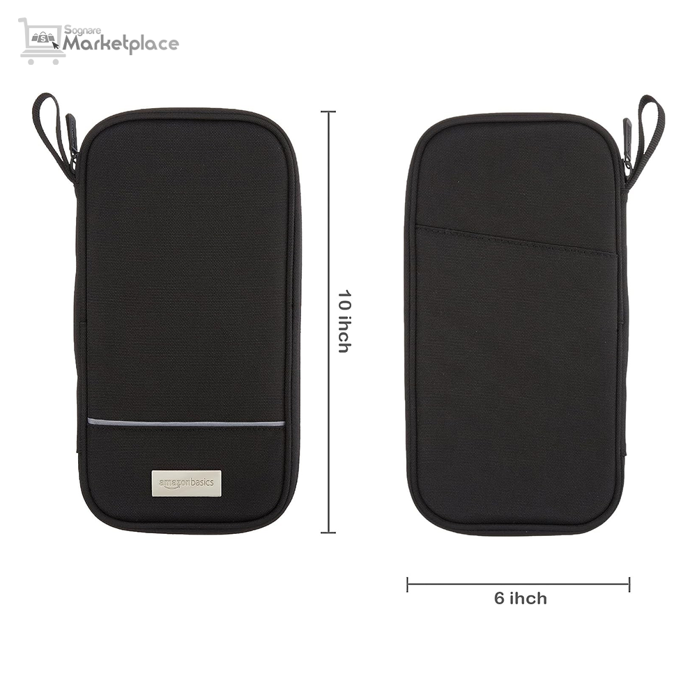 Amazon Basics RFID-blocking Passport Wallet, Passport Holder for Travel