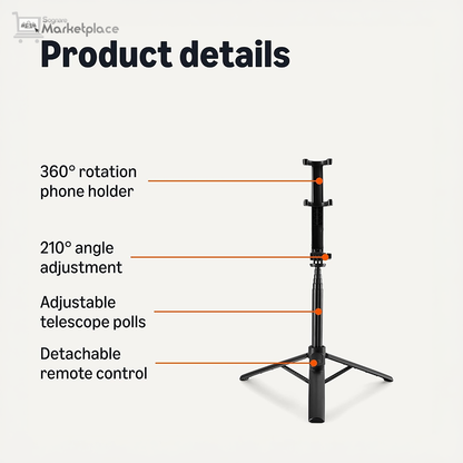 Amazon Basics 36-Inch Portable Selfie Stick & Mini Tripod