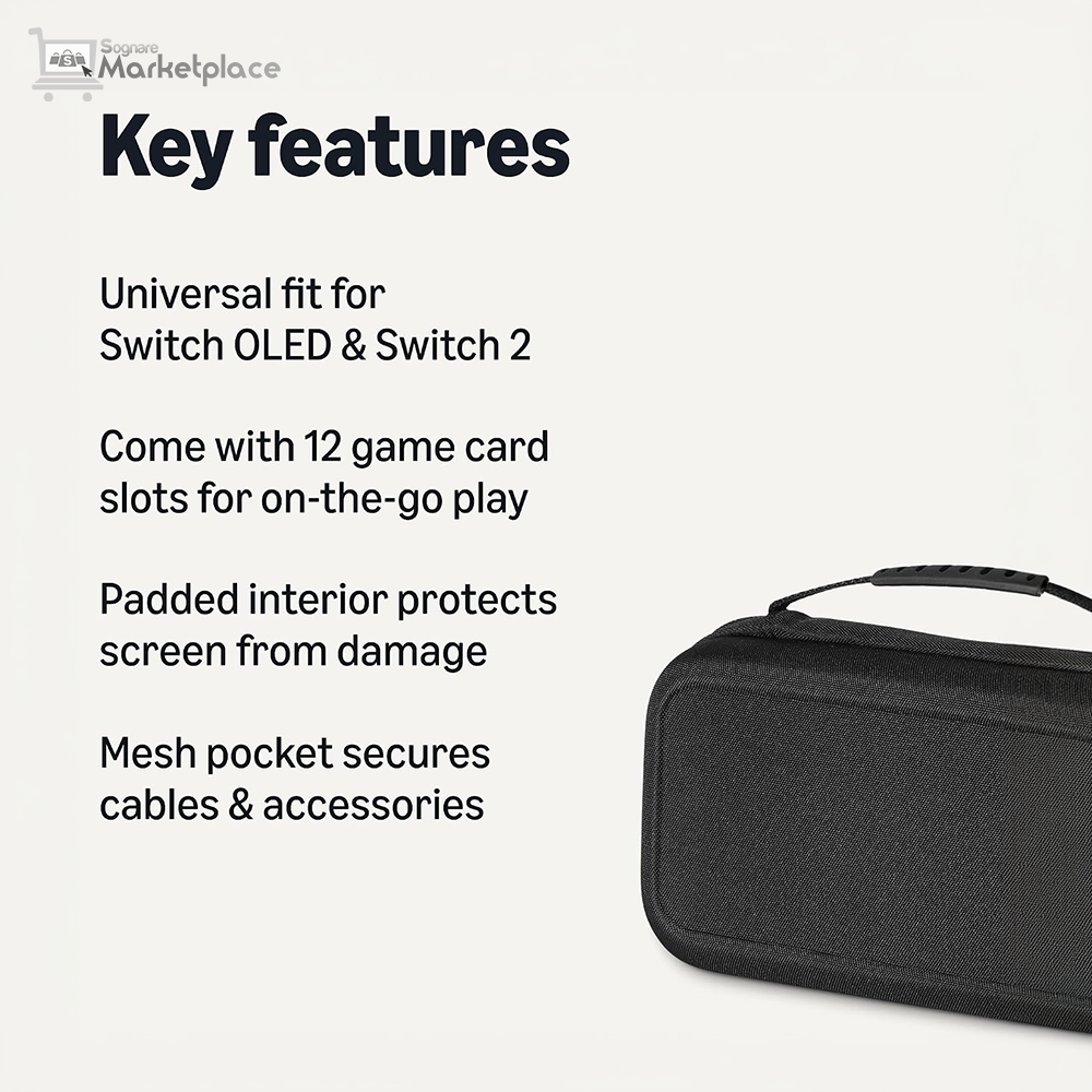 Amazon Basics Universal Nintendo Switch Carrying Case