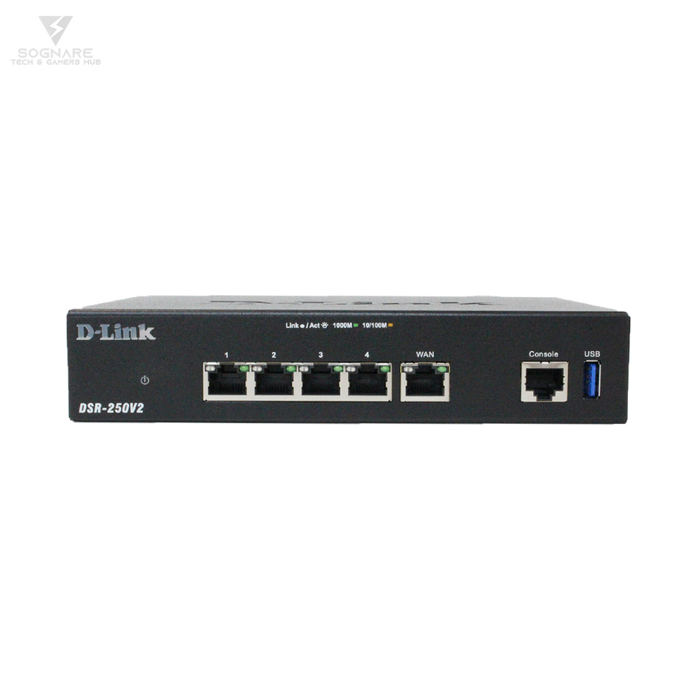 D-Link DSR-250V2 Dual-WAN Unified Service VPN Router – Sognare Marketplace