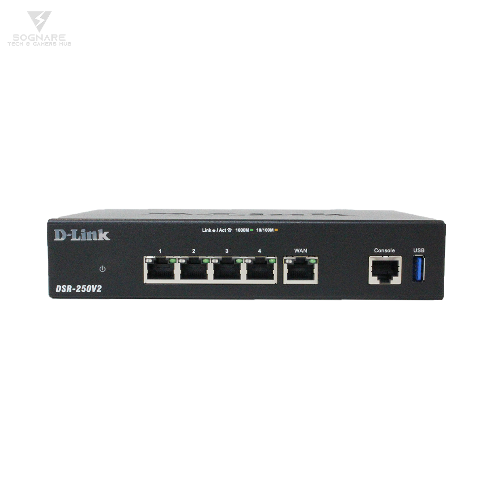 D-Link DSR-250V2 Dual-WAN Unified Service VPN Router – Sognare Marketplace