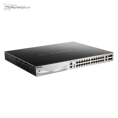 DGS-3130-30PS 30-Port Lite Layer 3 Stackable Managed PoE Switch